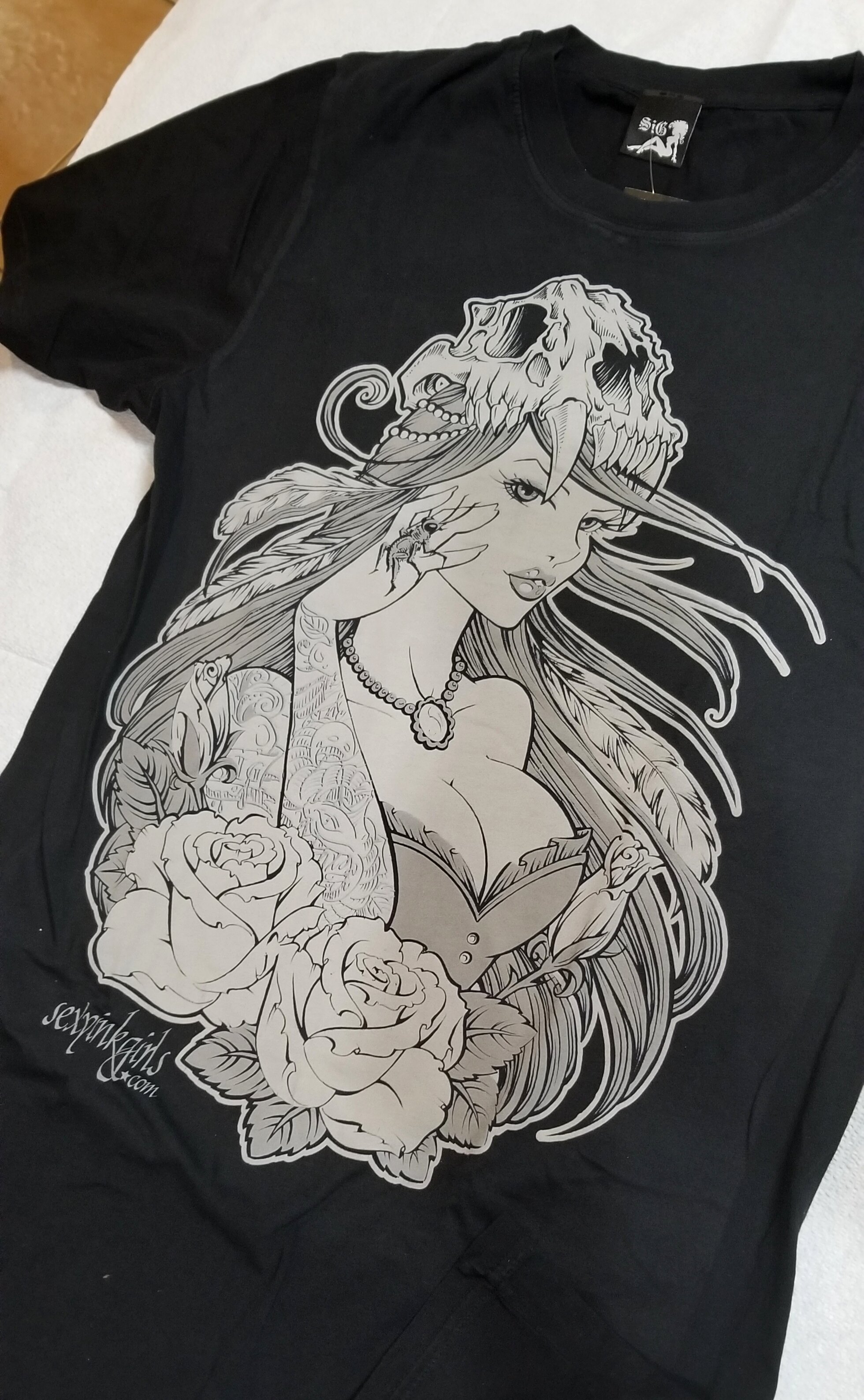 Sexy Ink Girls "TIGER SKULL" Tee