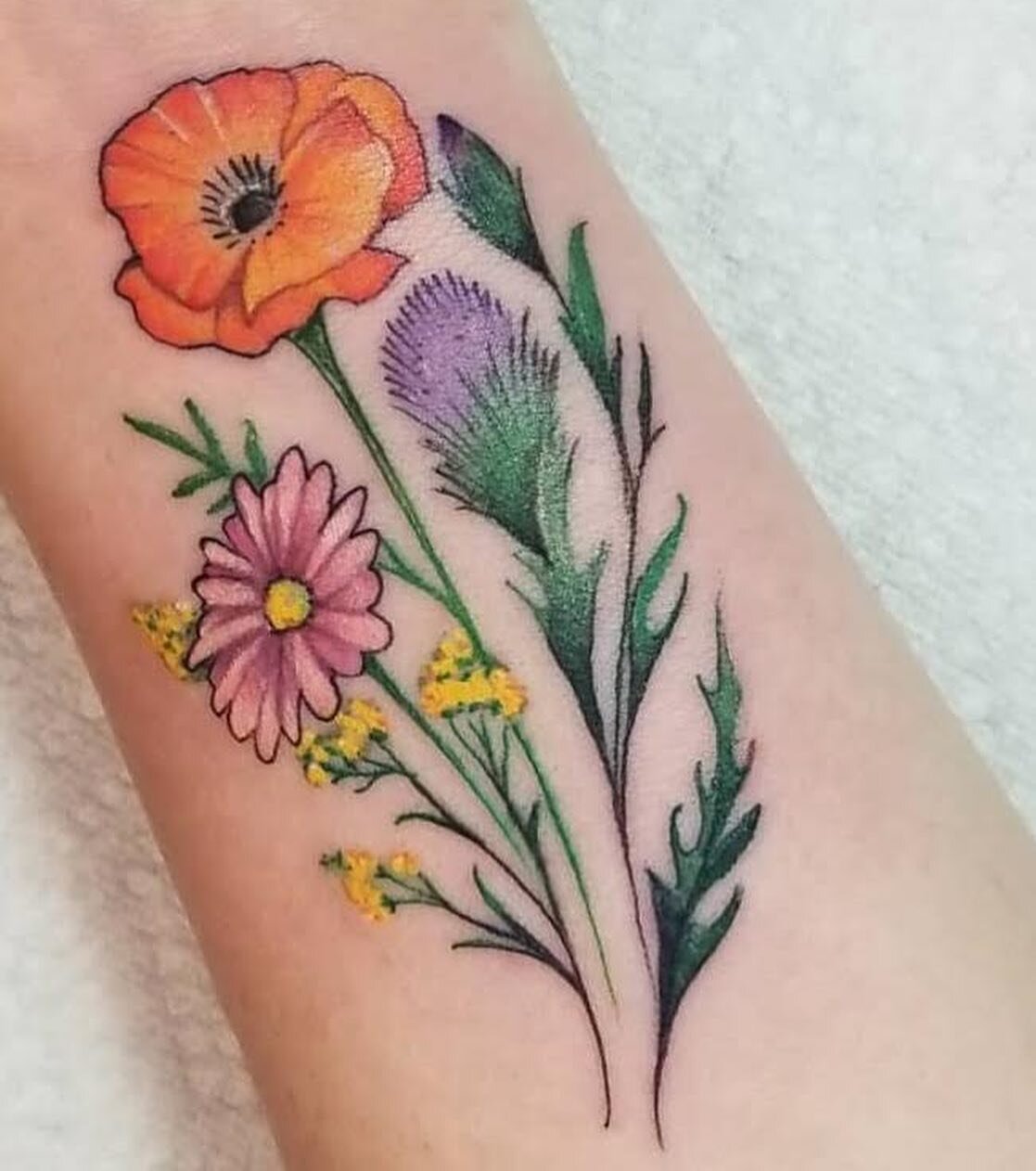 flower garden tattoo colorTikTok Search