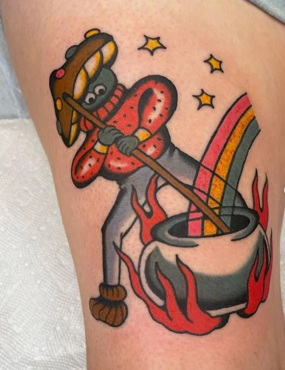leslie_mushroom_cute_fun_character_stars_rainbow_couldron_fire_sweater_rabblerousertattoo_losangeles.jpg