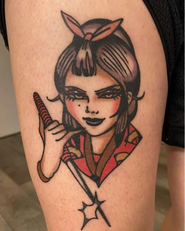 leslie_pretty_lady_dagger_knife_color_neotraditional_rabblerousertattoo_losangeles.jpg