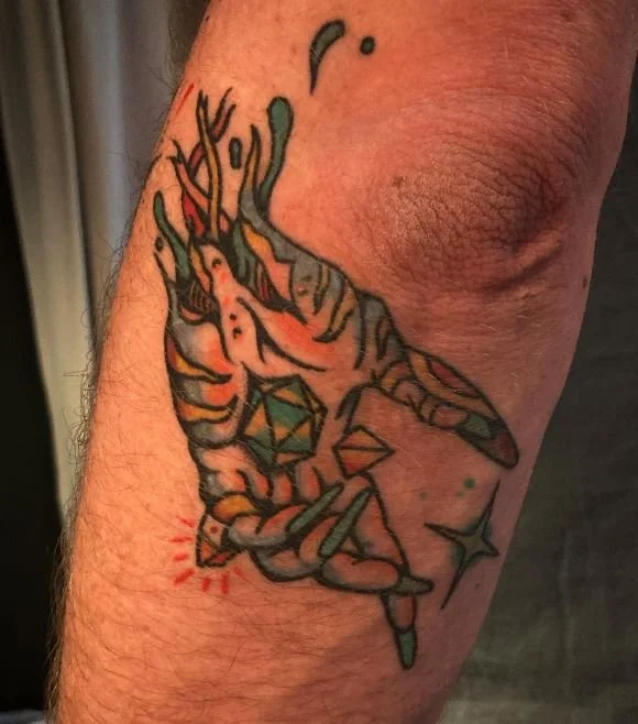 paper dogs hand crystals dnd dice ring sparkle trippy nails.JPG