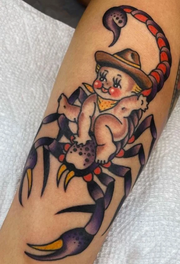young kewpie scorpion cowboy yeehaw rosey cheeks.JPG