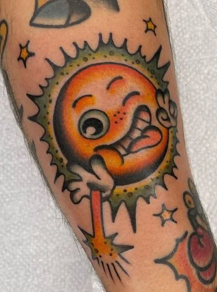 young sun solar flare sparkle beam.JPG