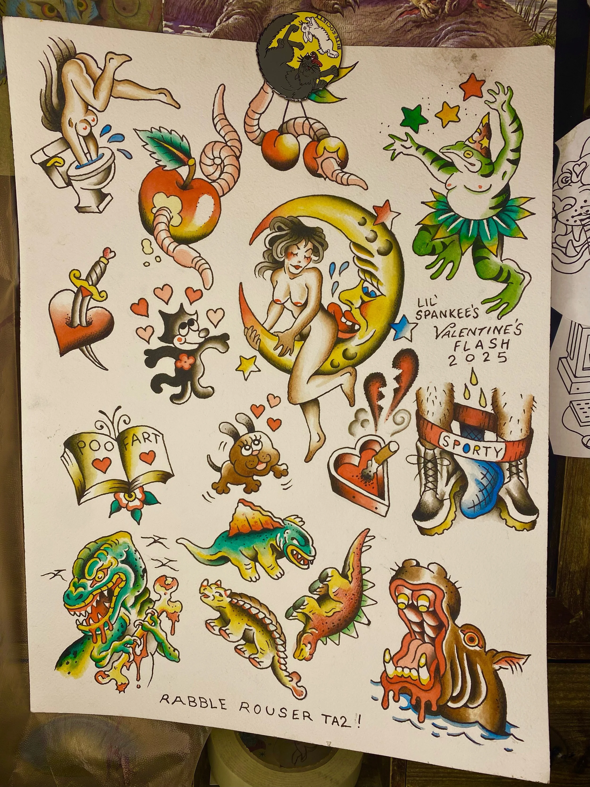 AVAILABLE TATTOO FLASH BY MASON CUMMINGS