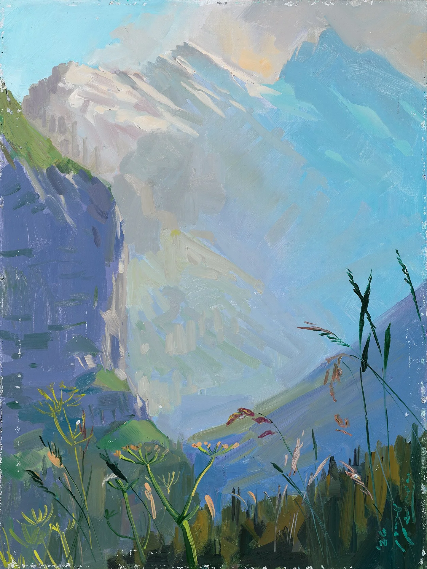 Jungfrau Wengernalp Study, 9"x12", Oil on Linen, $600