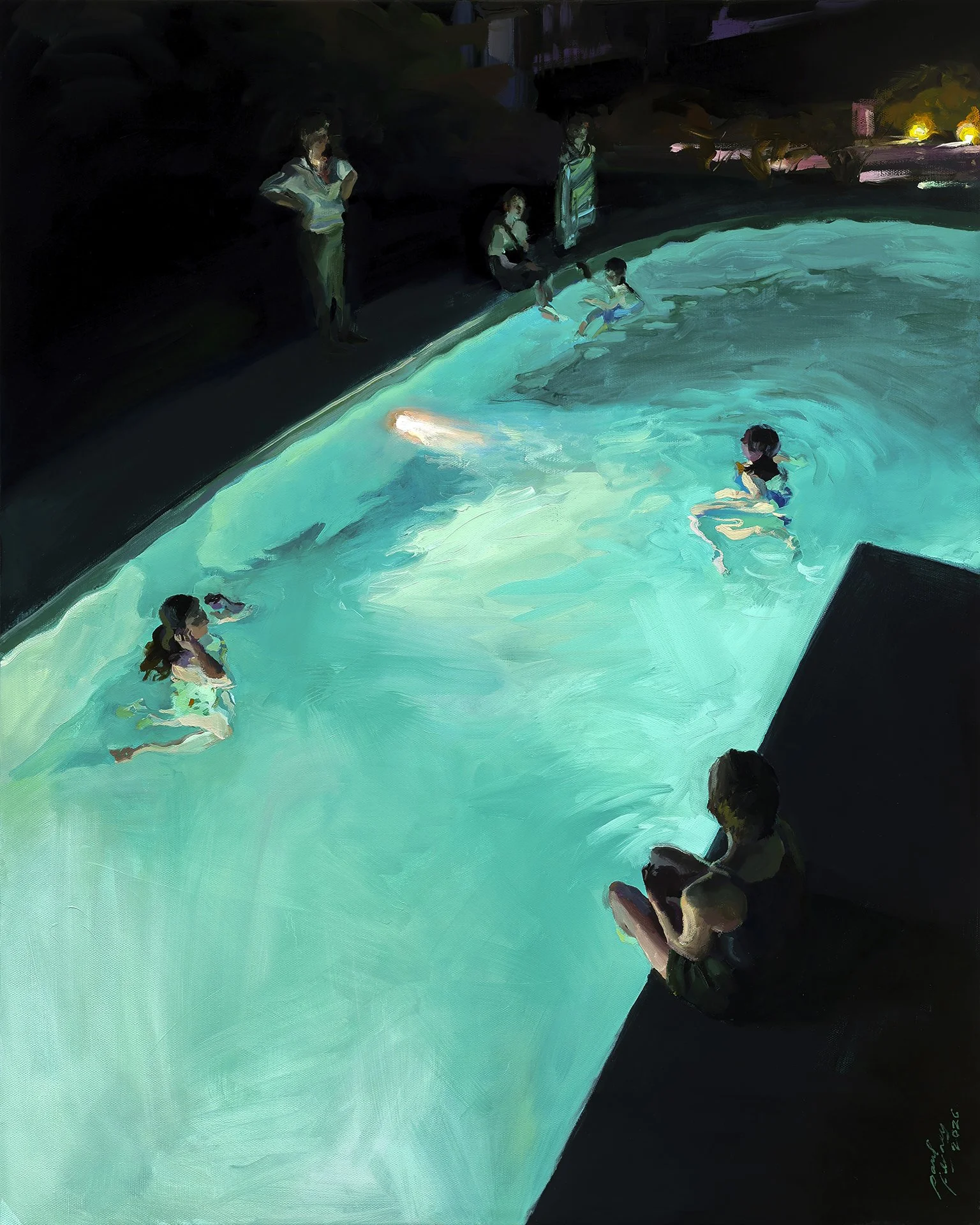 The Night Born, 24"x30", oil on Stretched Linen