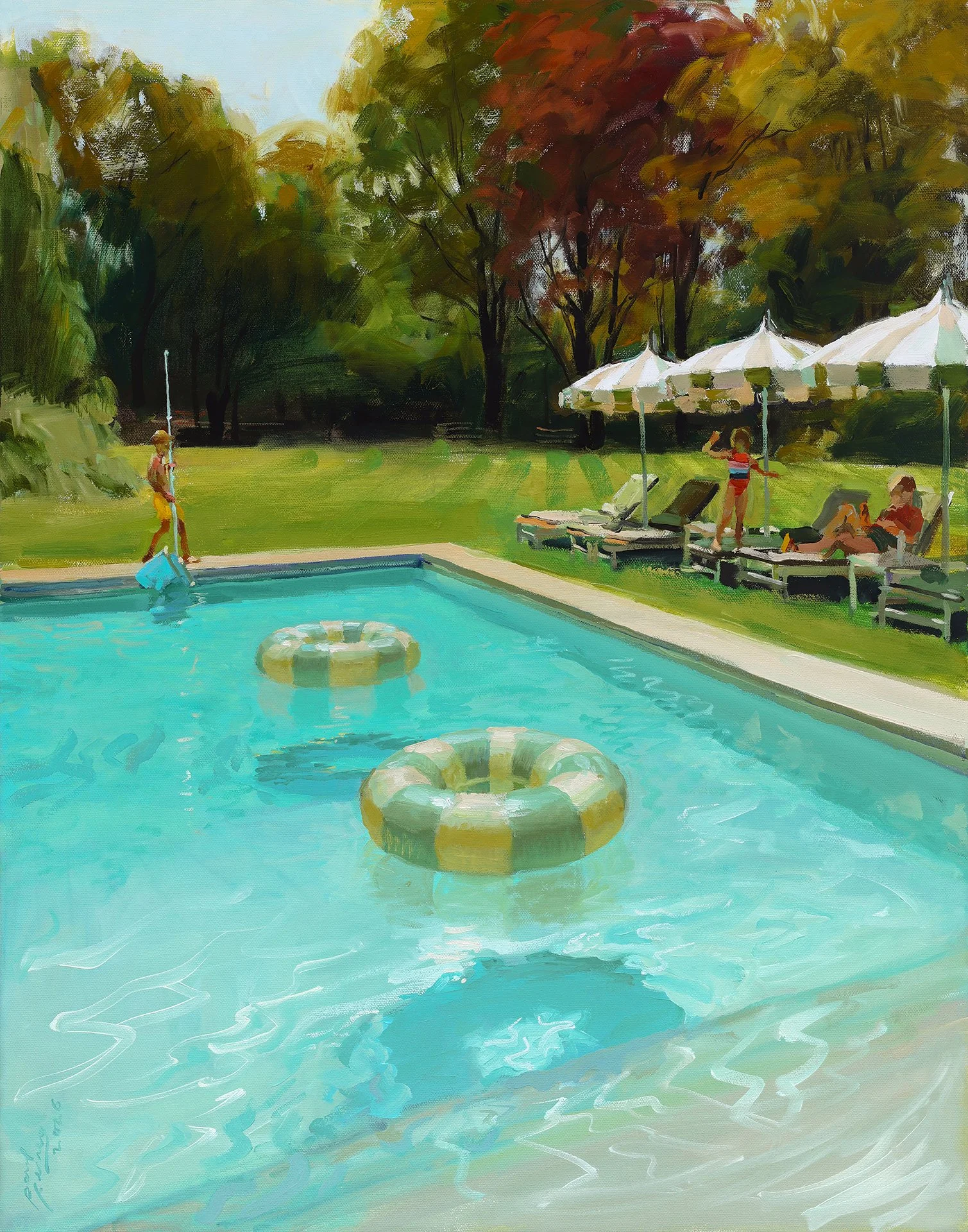 Bonding, 22"x28", Oil on Stretched Canvas