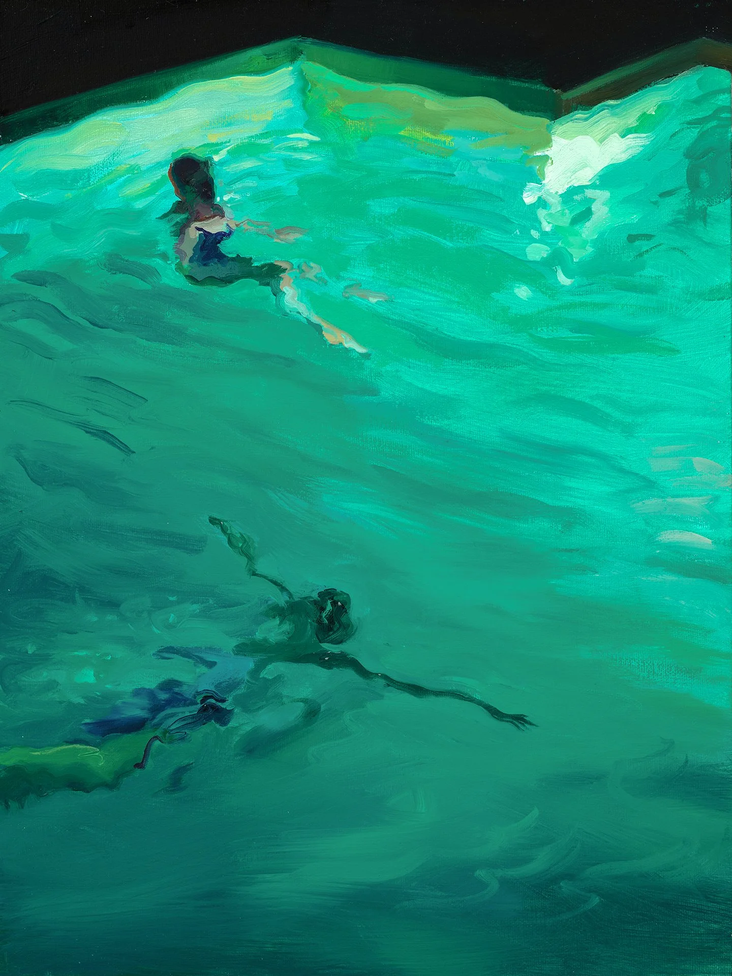 Underwater, 9"x12", oil on linen panel, $2200