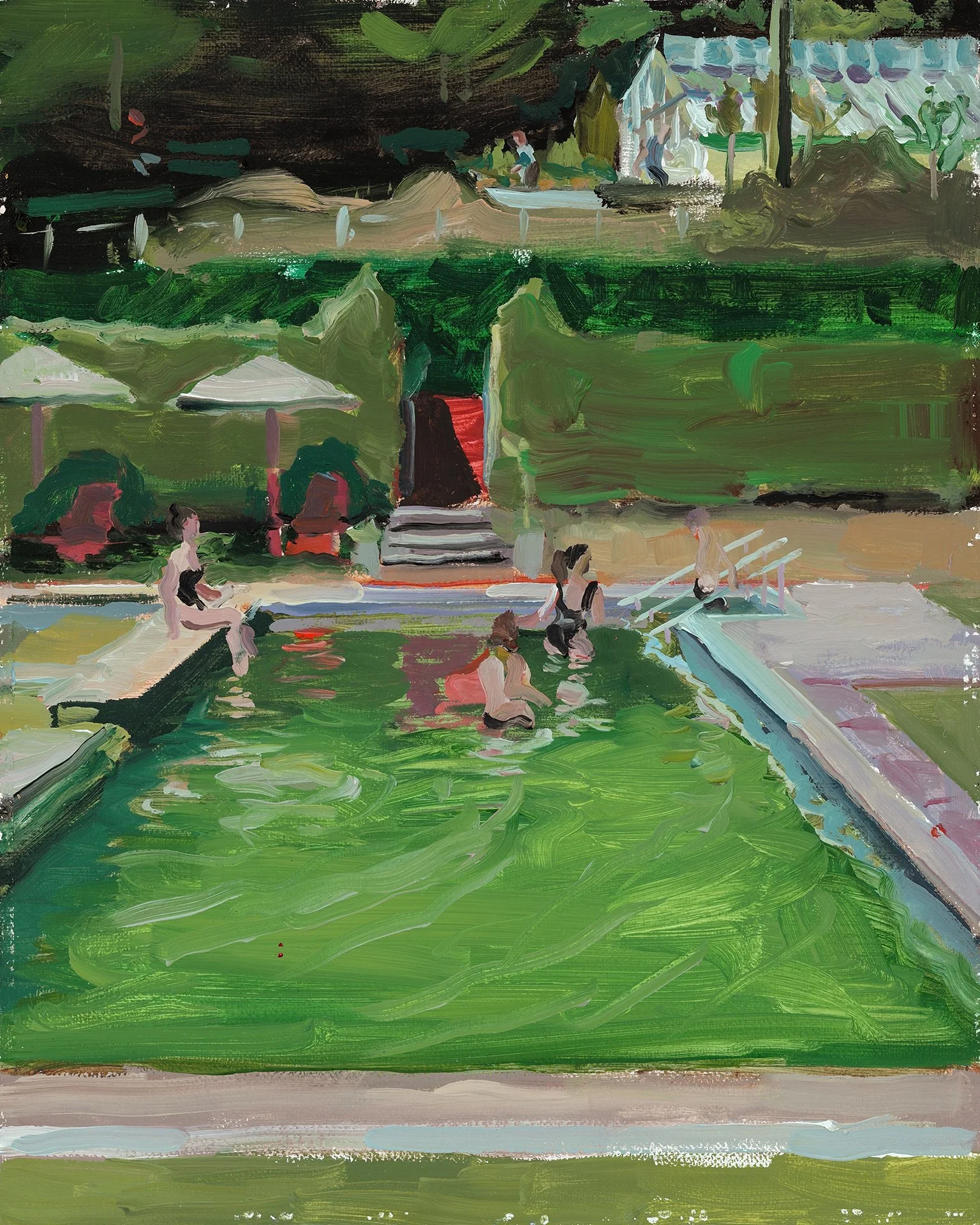 Grandhotel Giessbach, 8"x10", Oil on Linen, $1800