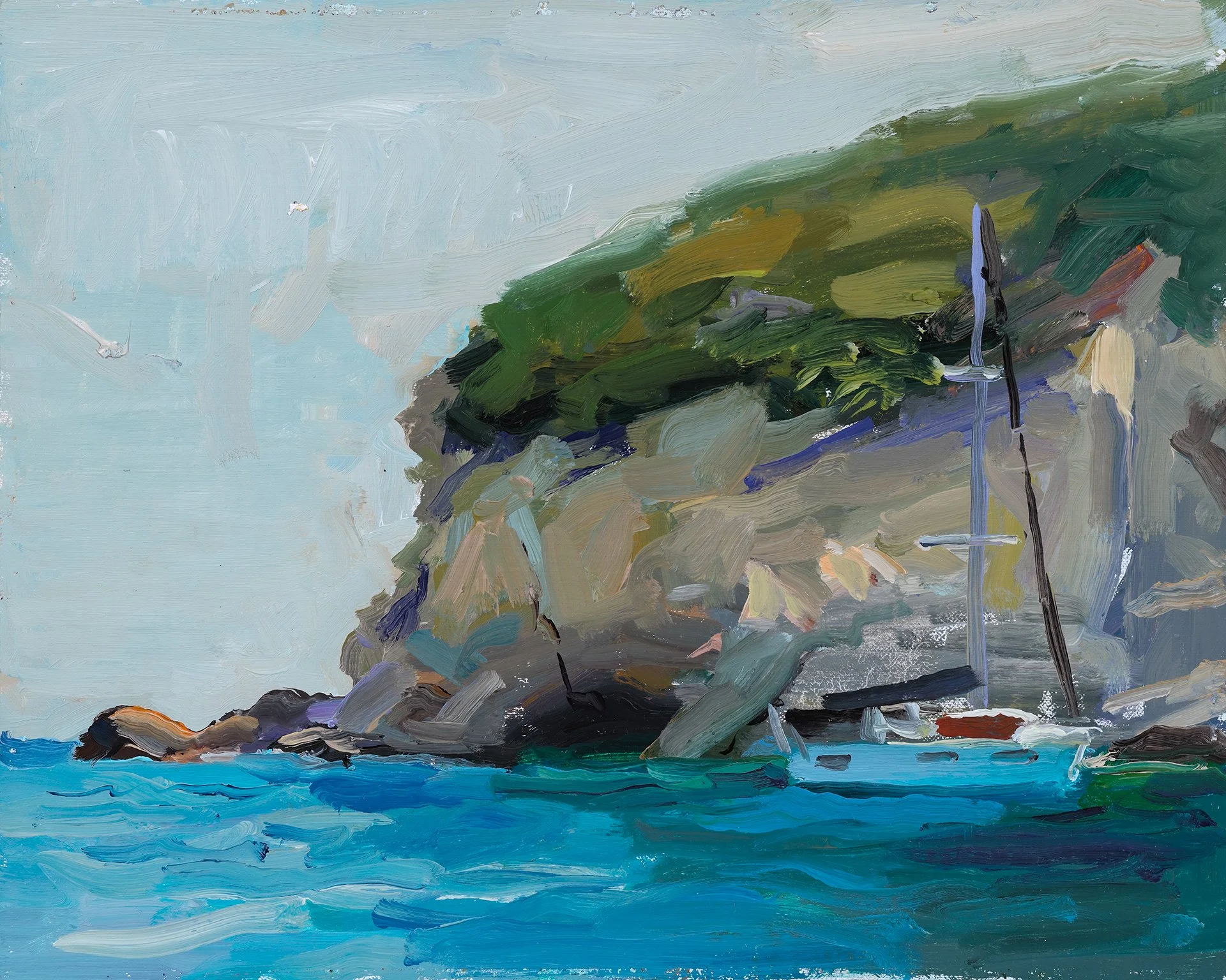 Ventotene Study, 8"x10", Oil on Linen, $900