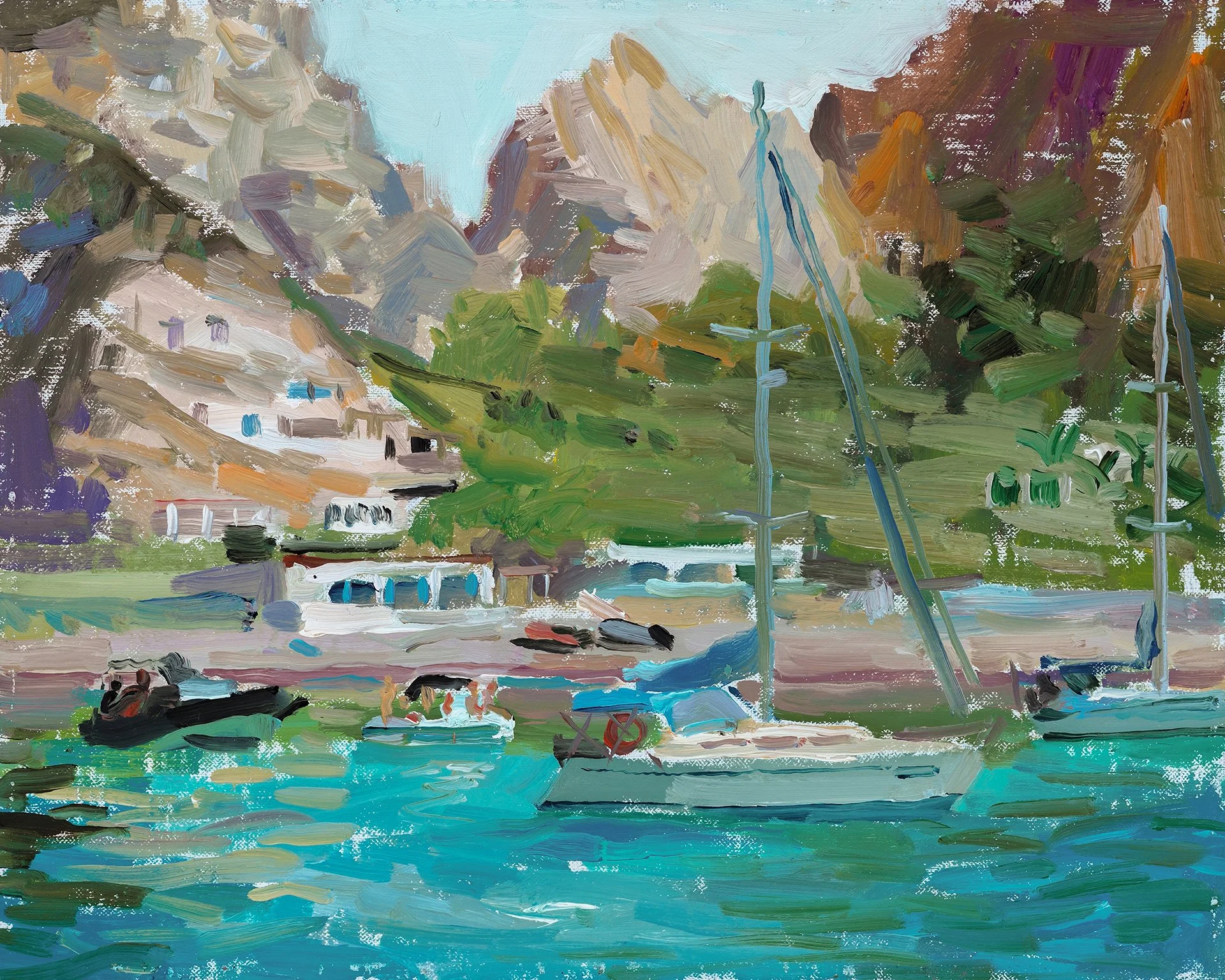 Ventotene Study, 8x10, Oil on Linen, $900
