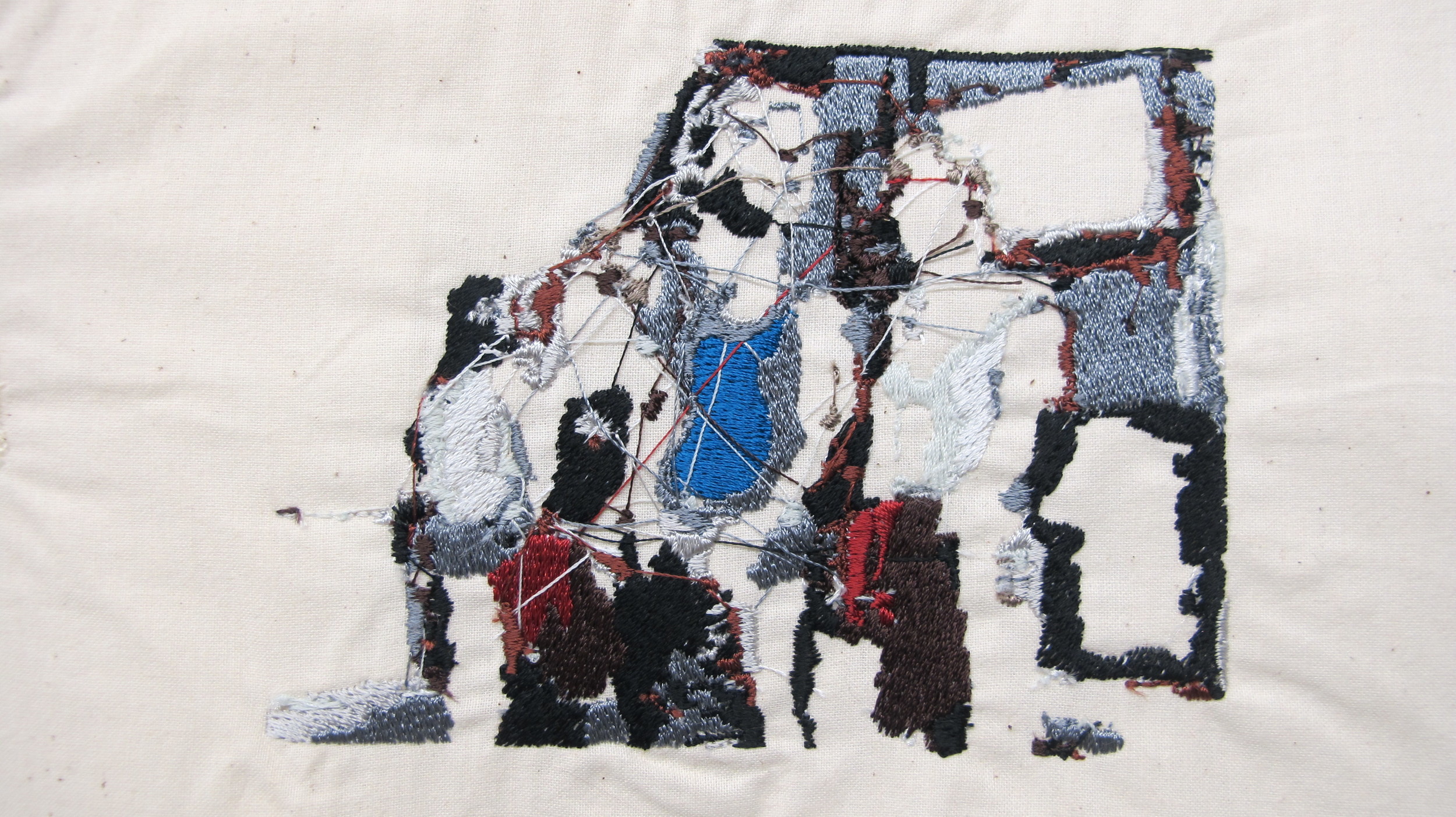 Research Study 4 (Apprehended)2015Unbleached Muslin, polyester thread, cotton, wireThese conversations in violence also surround those that have been driven by need and lack of resources into crime. Often times the criminals are poorer than those th…