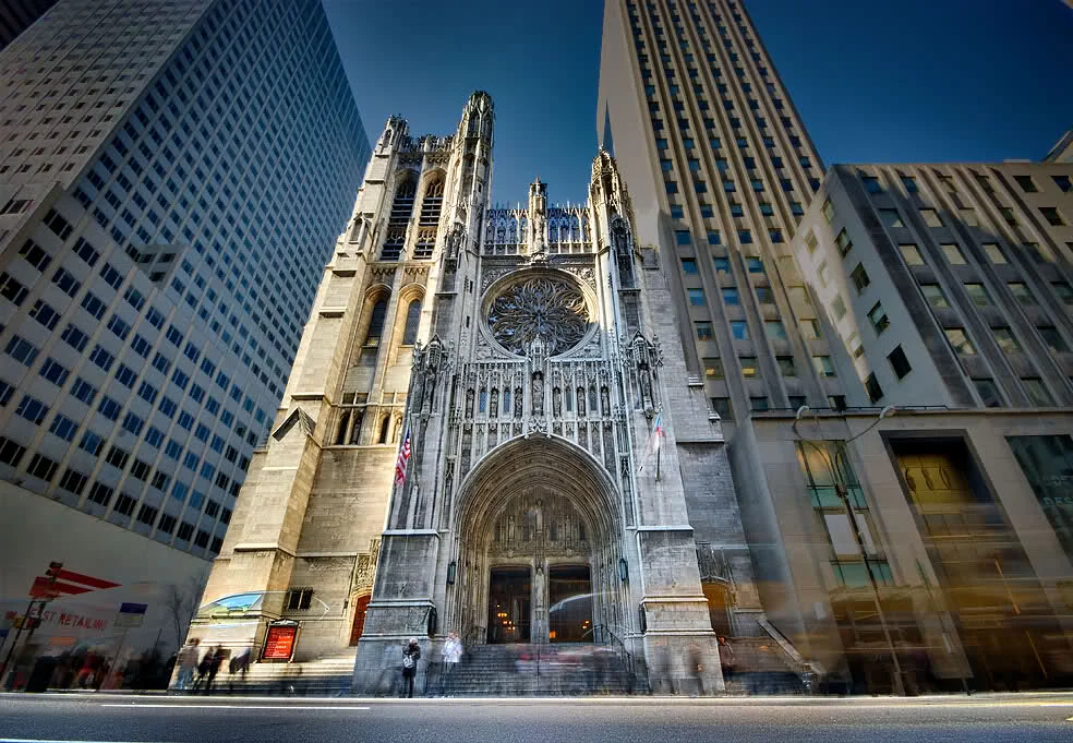 A village church on Fifth Avenue
