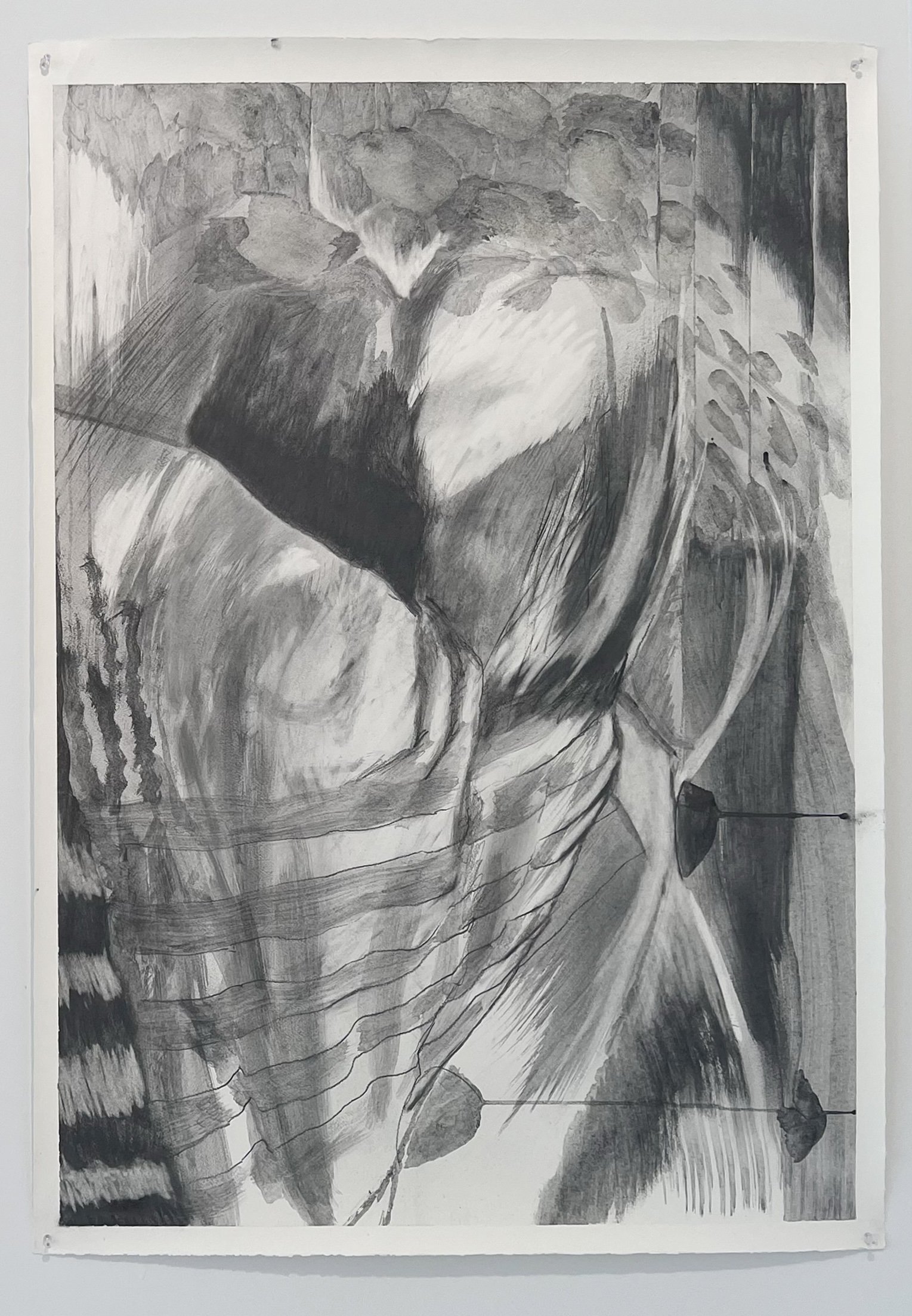  22nd and Broadway  Graphite and Water on Paper  40” x 28”  2025 
