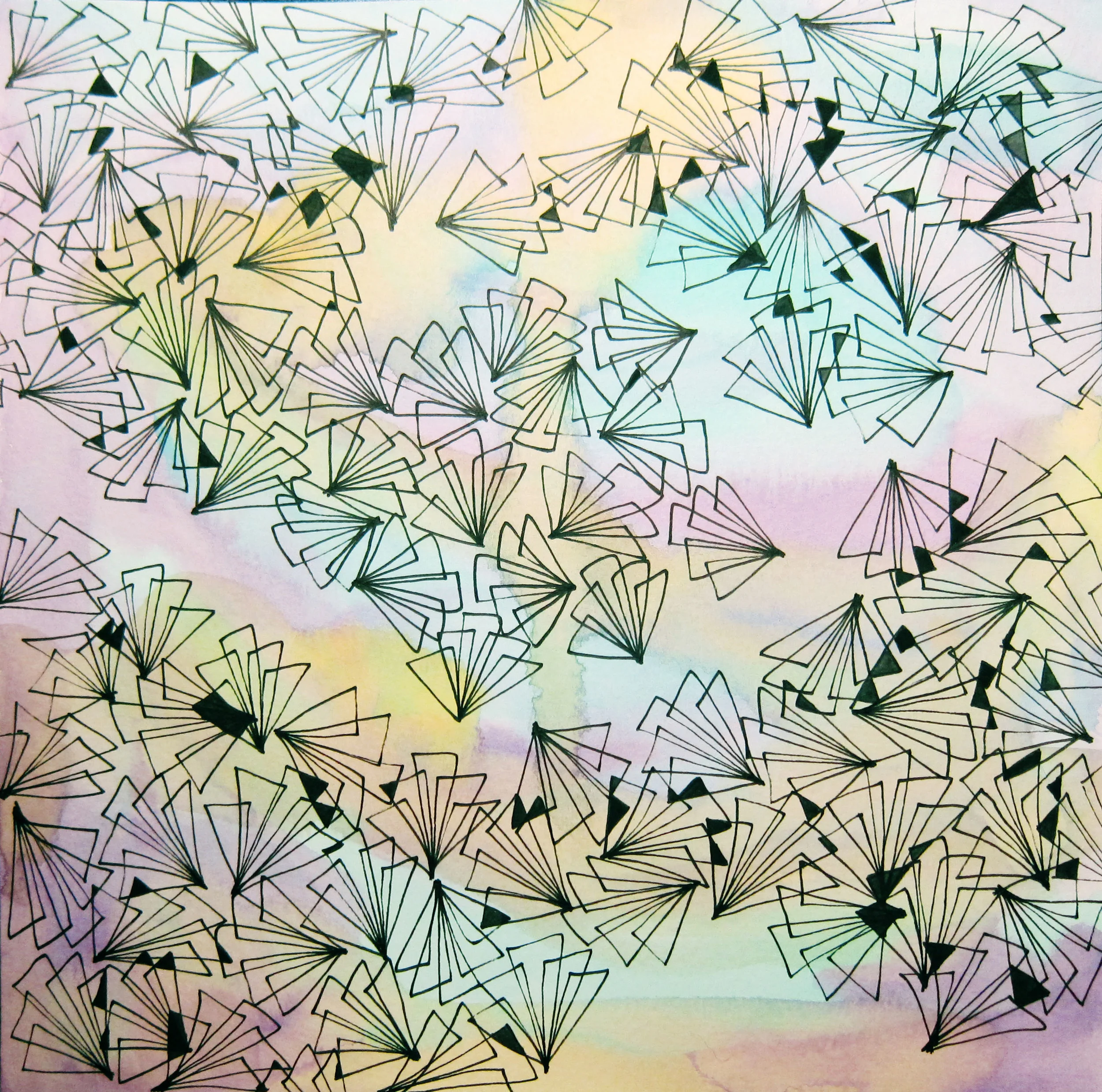 Gouache & pen on paper; 12 in. x 12 in.