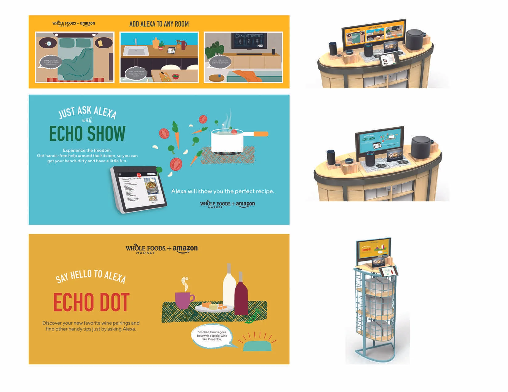 Header Signage for Wholefoods+Amazon