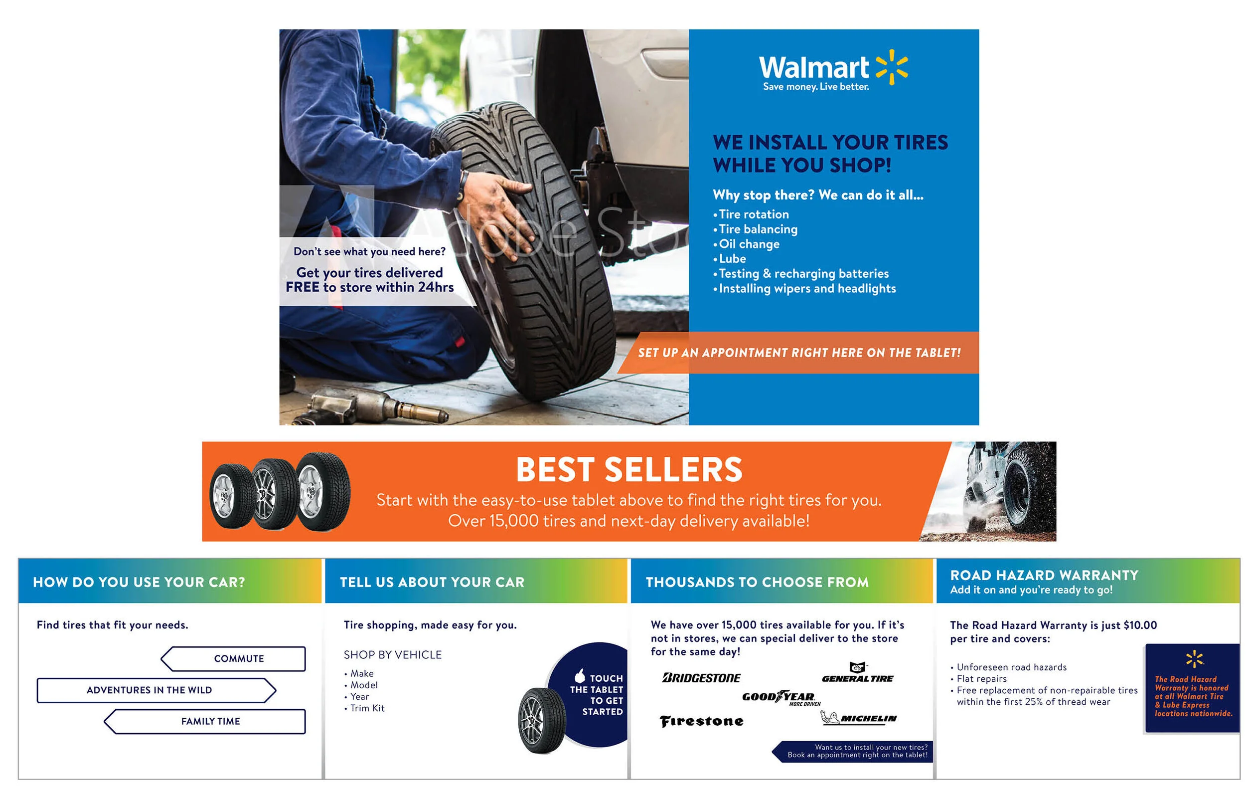 Walmart Tires - Graphic Mockup, 2019