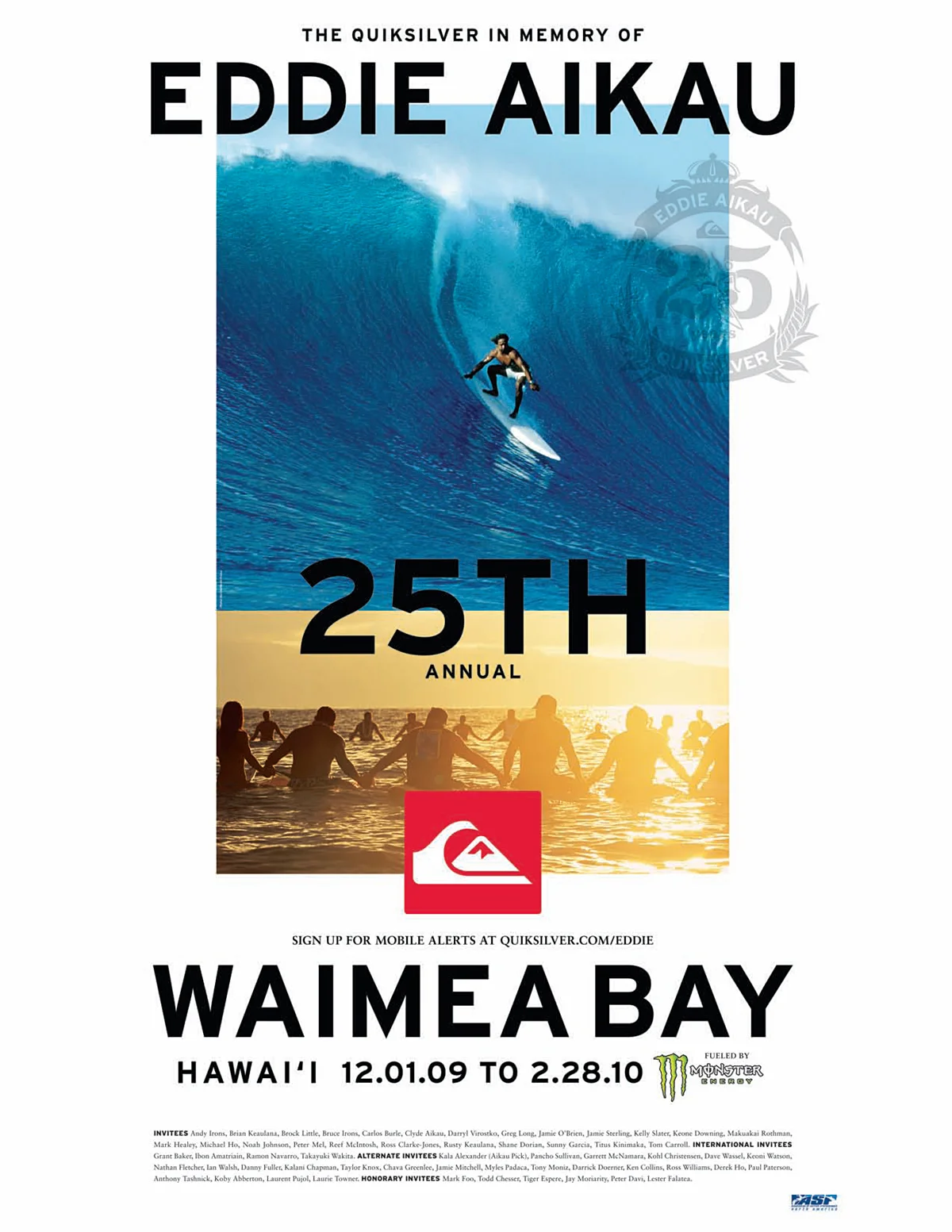 THE EDDIE, COMMEMORATIVE POSTER, 2009