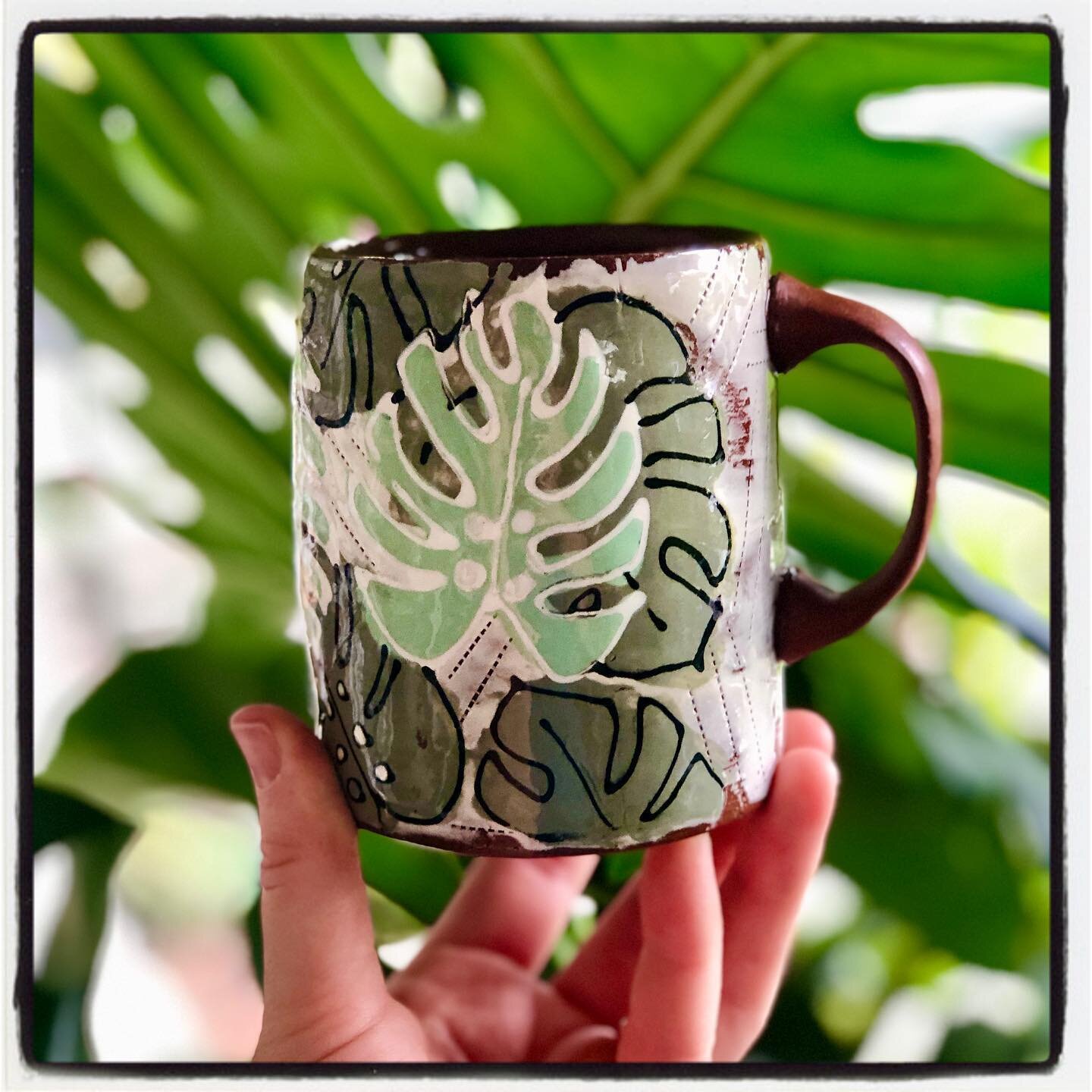 Monstera Mug! Shipping available!
