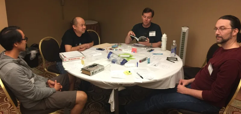 Howie, Sinh, Scott, and James. Conflicts abound!