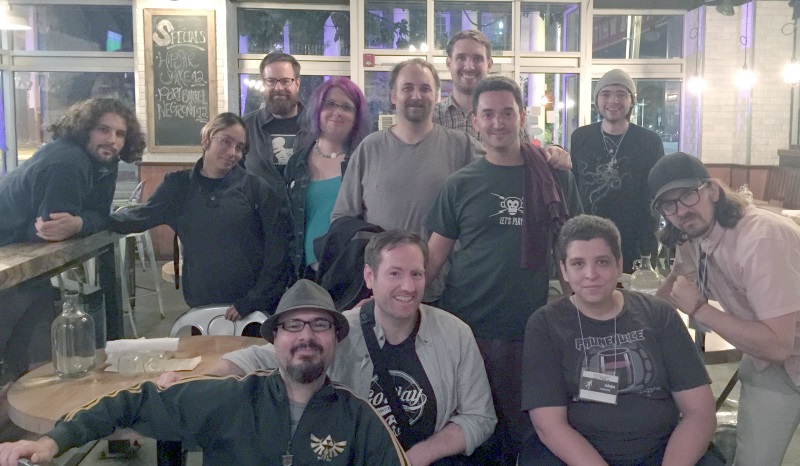 The 8oz Burger crew... with Jim Pinto conveniently just to the right of frame.