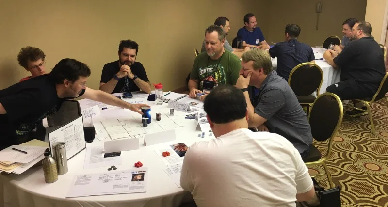 Jumping into a table of mech madness mid battle. 