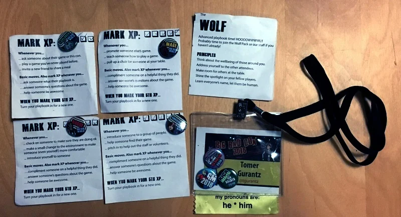Badges, buttons, playsheets, and more!