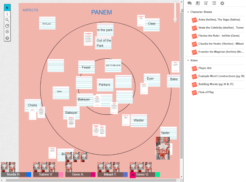 A more finalized view of our game.