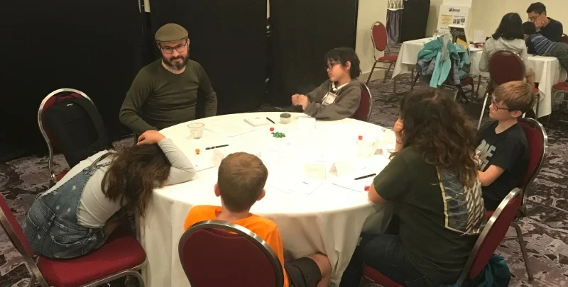 Andy running a second Moonhaven session.