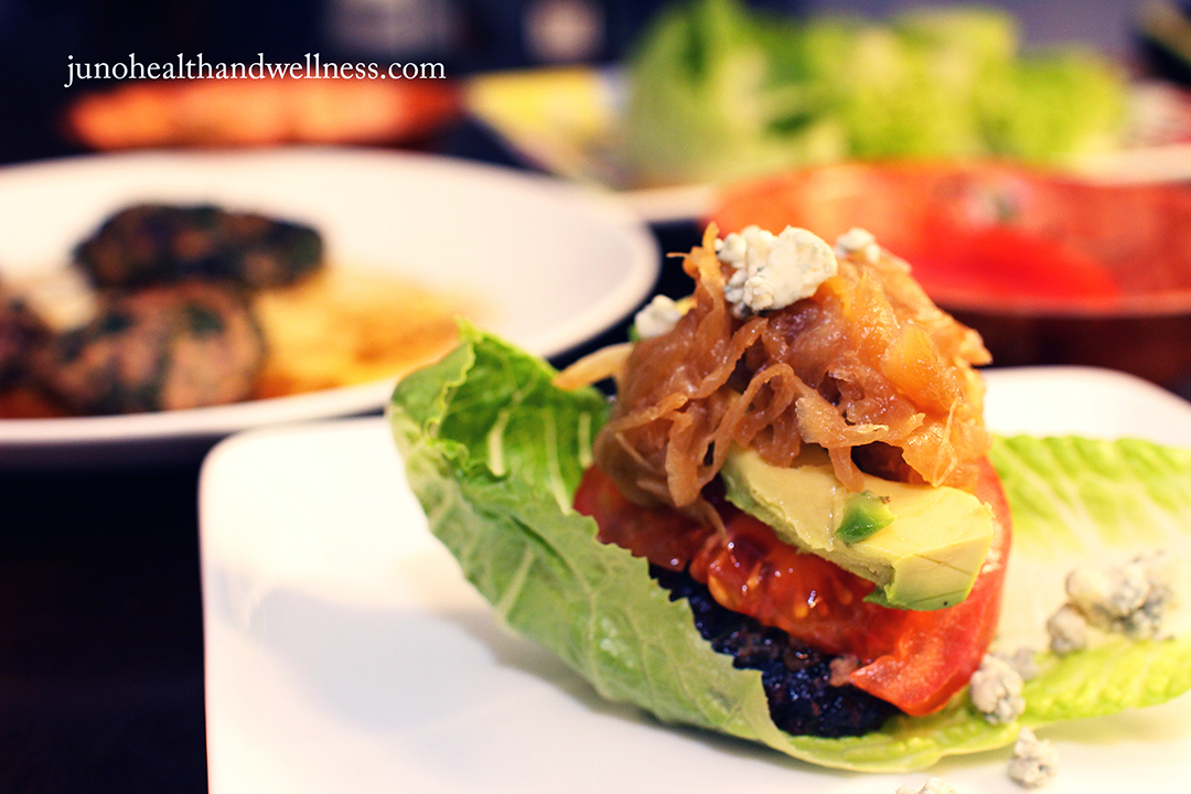 Sliders (hamburguesas) de kale, espinaca y carne de res