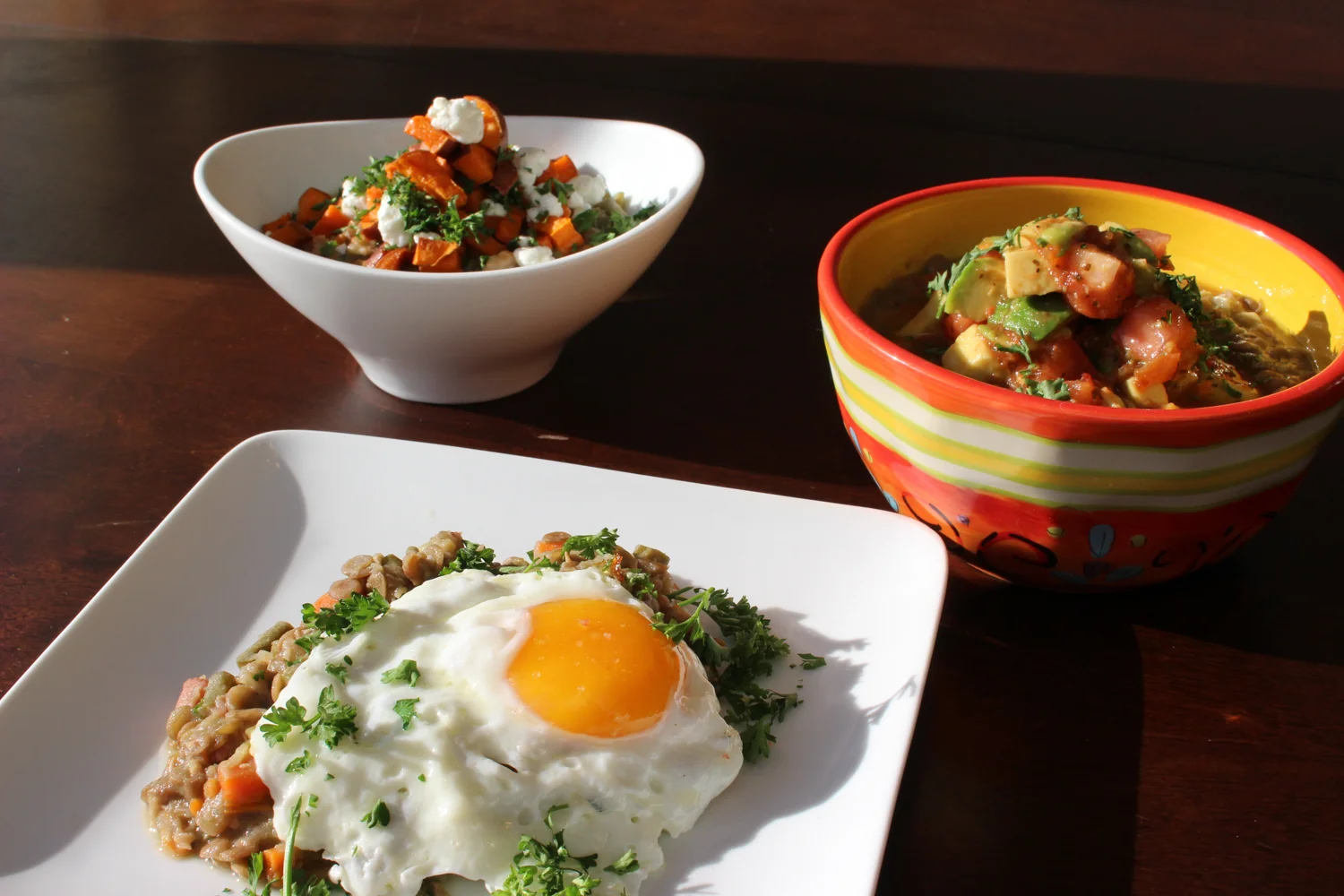 Various presentations of Colombian Lentil Stew