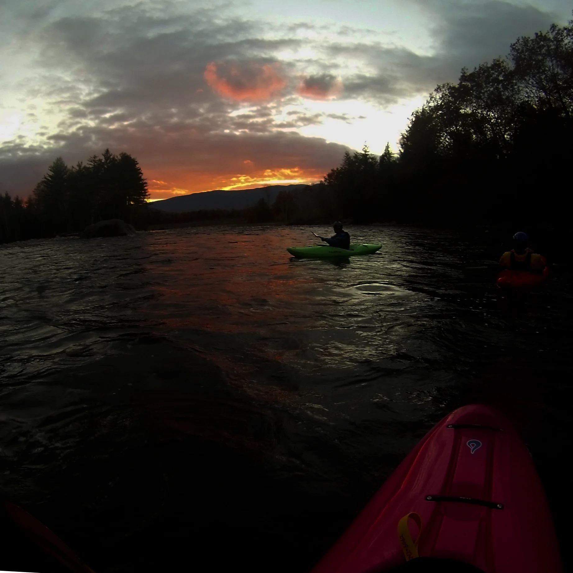 East Branch of the Pemigewasset Sunset in Autum| New Hampshire