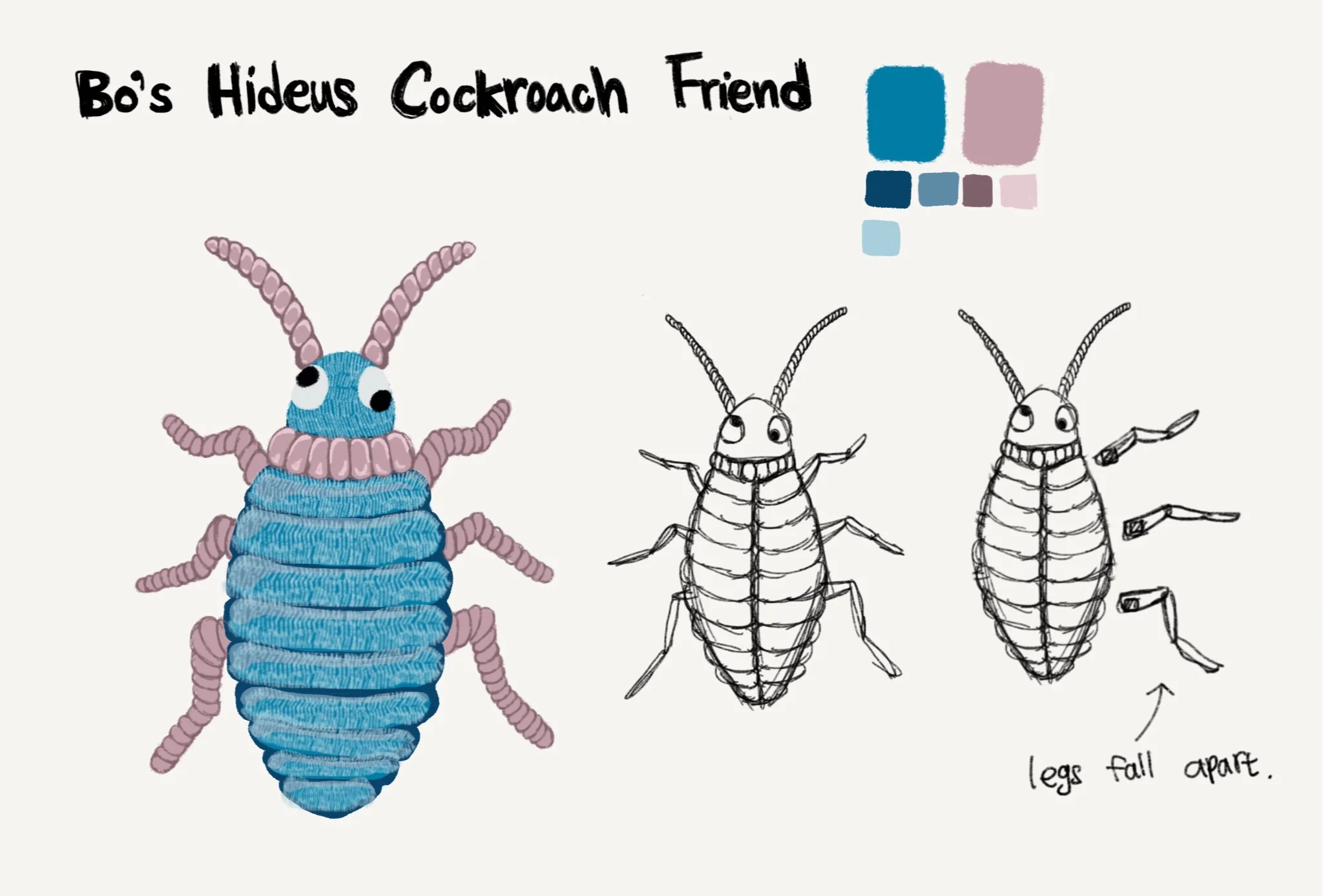 Plush toy design sketch
