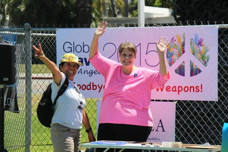 PSR-LA joined the global wave goodbye to nuclear weapons today from Chain Reaction in Santa Monica. Ours was one of over 80 events in 50 countries proceeding ti me by time zone leading up to the NPT review conference in New York where advocates will push for a nuclear weapons ban treaty. It can be done!