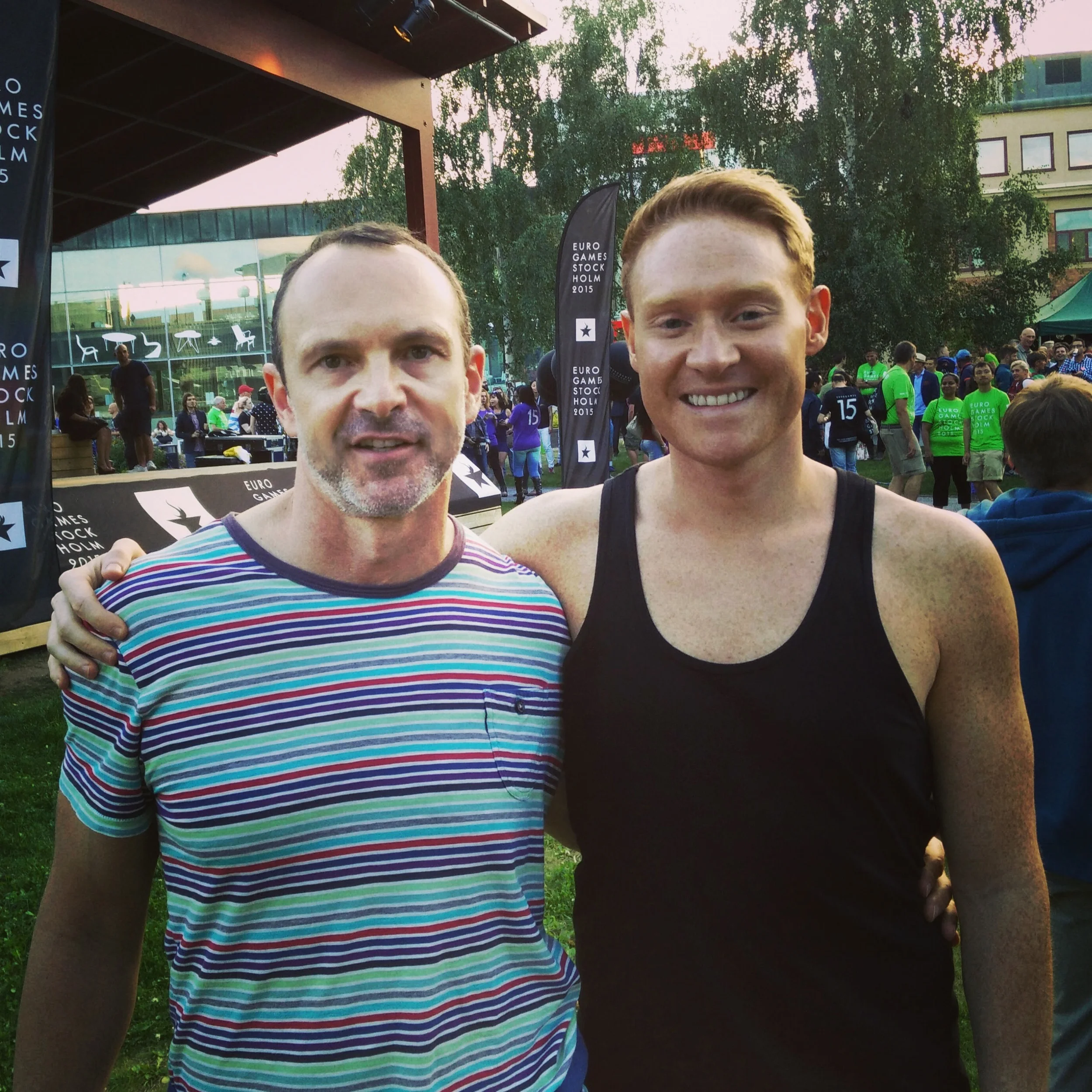 Colin and I - Wett Ones in Stockholm - at the closing ceremony