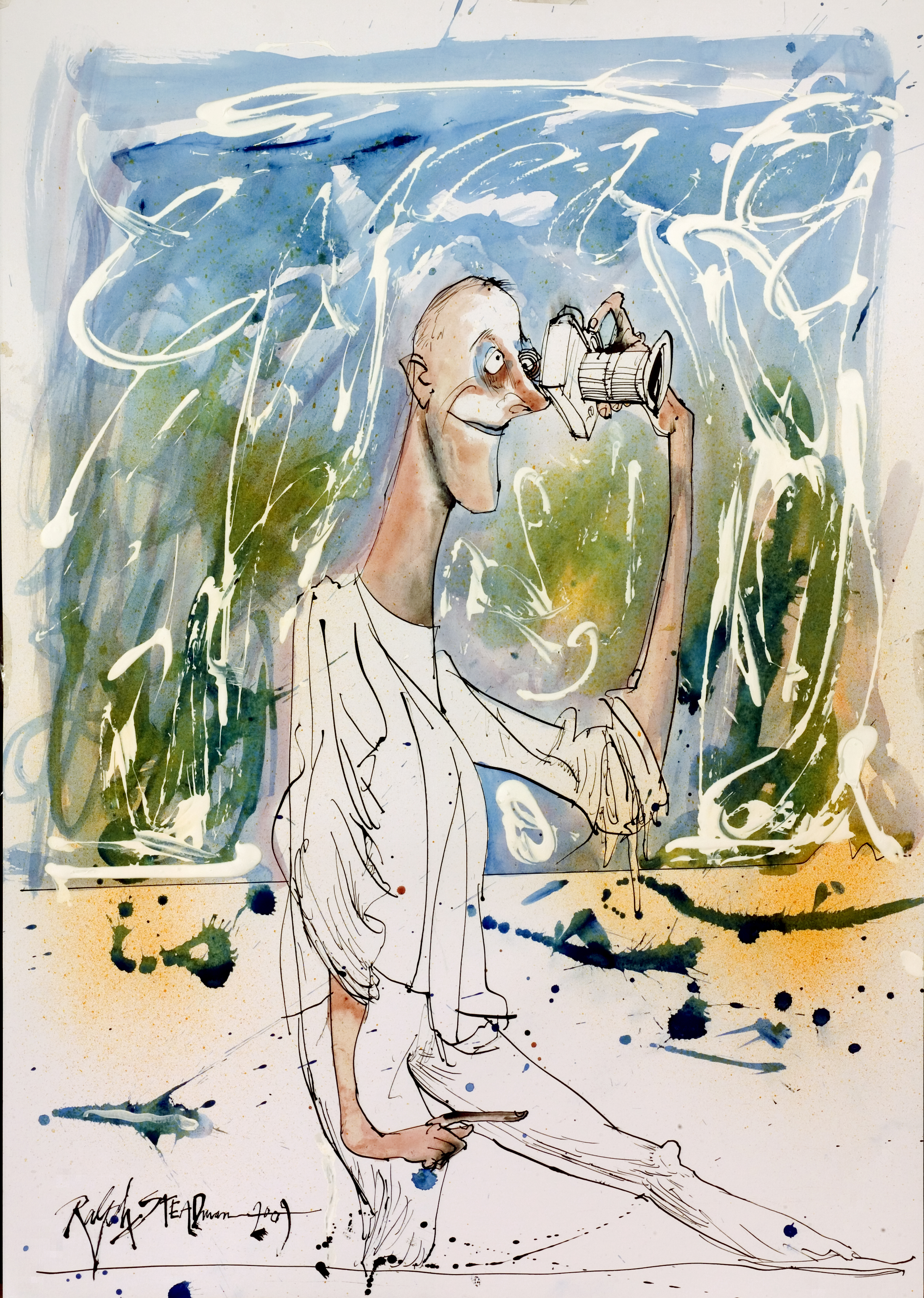 FNGR_Portrait of Director Charlie Paul by Ralph Steadman.jpg