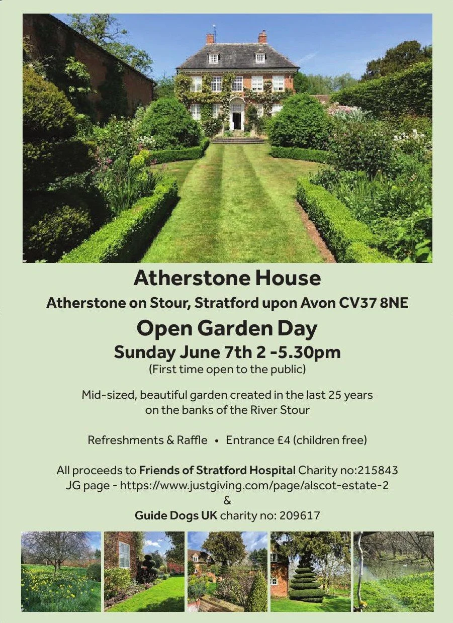 Open Garden Day at Atherstone House Sunday 7th June 2-5.30pm