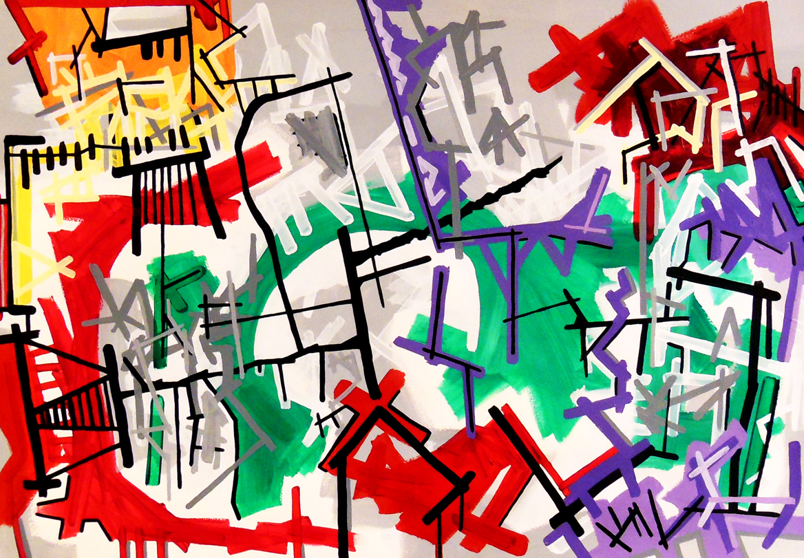acrylic on paper (70 x 100 cm.)