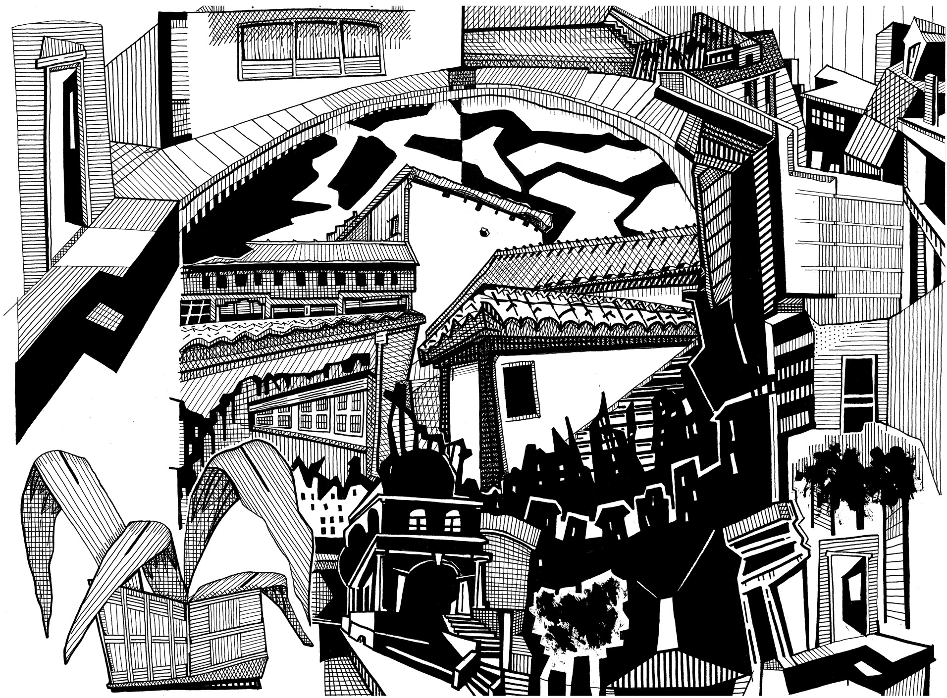 ink on paper (30 x 40 cm.)