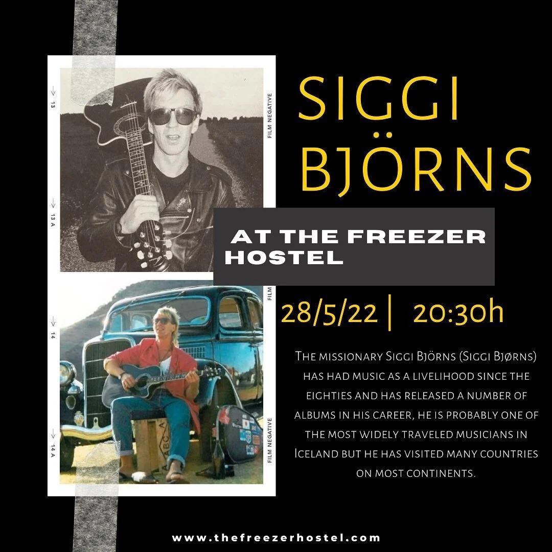 Tomorrow 
-
Siggi Bj&ouml;rns ✨
20:30h 
.
#thefreezerhostelculturecentre 
#rif 
#snaefellsnespeninsula