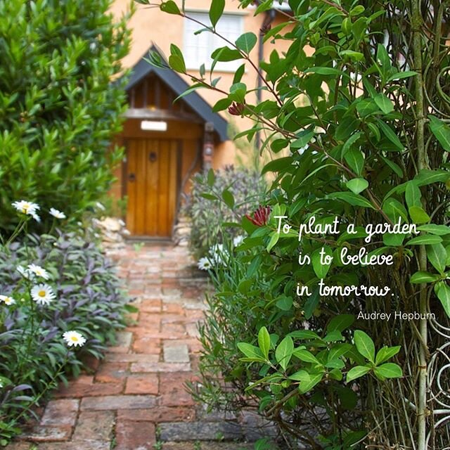 Love this Audrey Hepburn quote. One of my favourite pictures of the front door at Camomile Cottage B&amp;B #luxurybandb #luxurybreak #bnb #luxuryselfcatering #wearetakingbookings #sawdaysspecialplaces #gardenpath #countrygarden #gardenlover #suffolk 