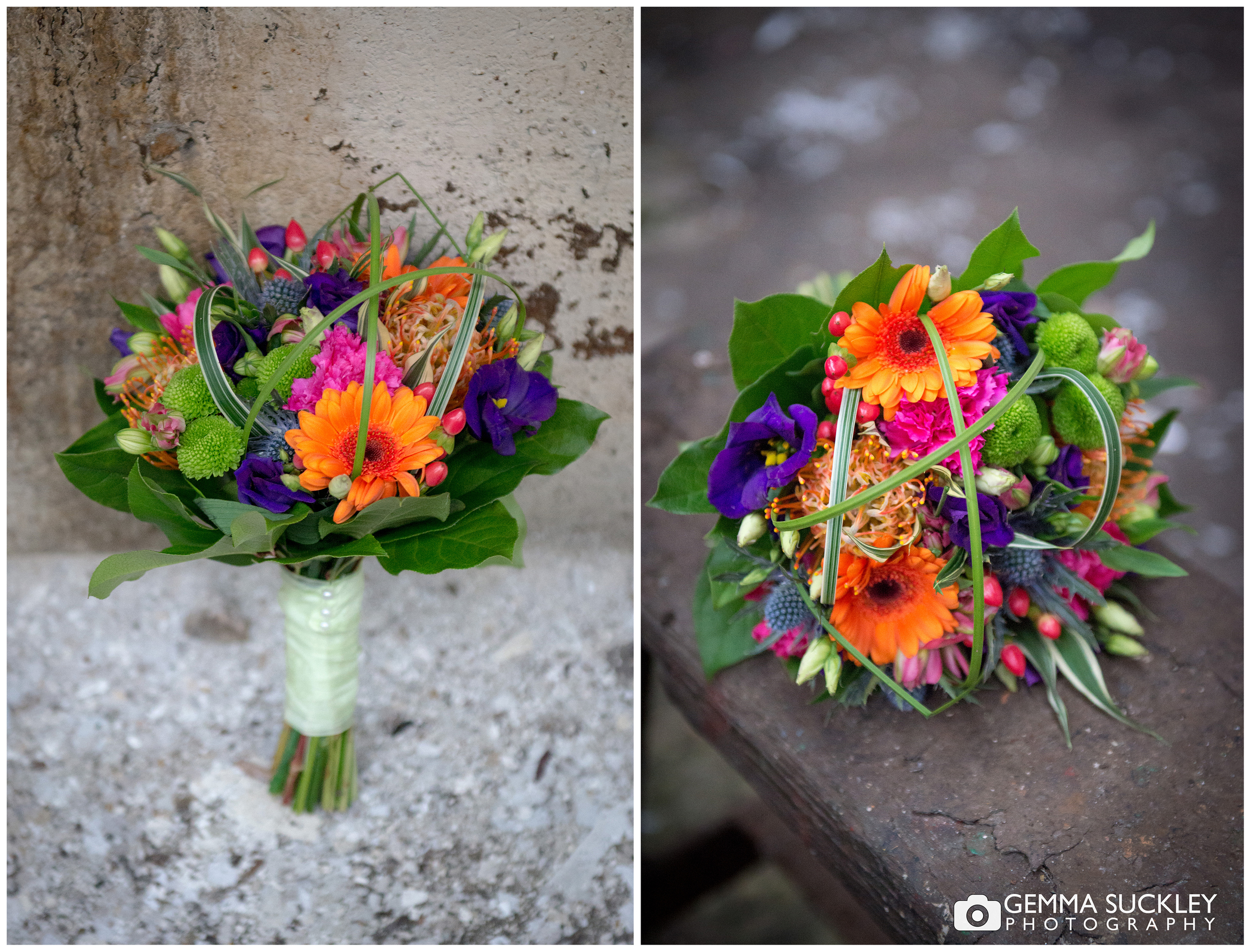 colourful wedding bouqette 