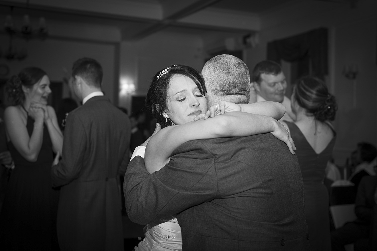 bride and father dancing at hoyle court in baildon