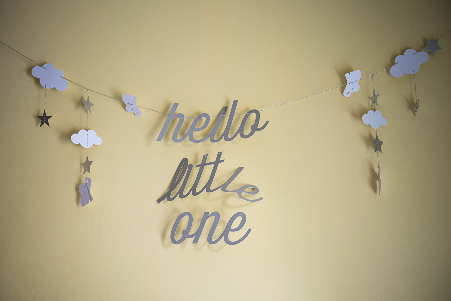 baby wall hanging decoration -hello little one'