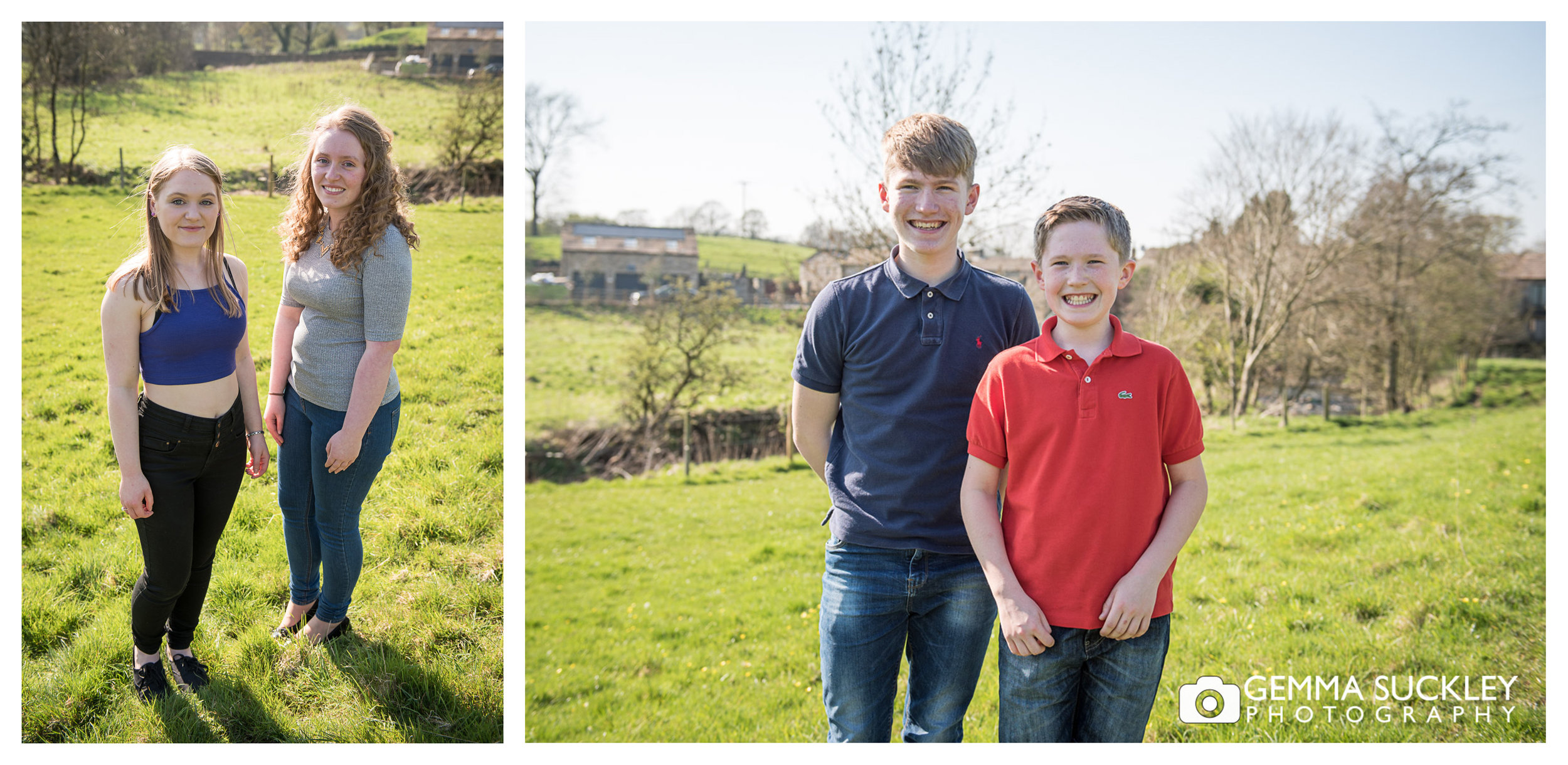 teenagers during a photo shoot