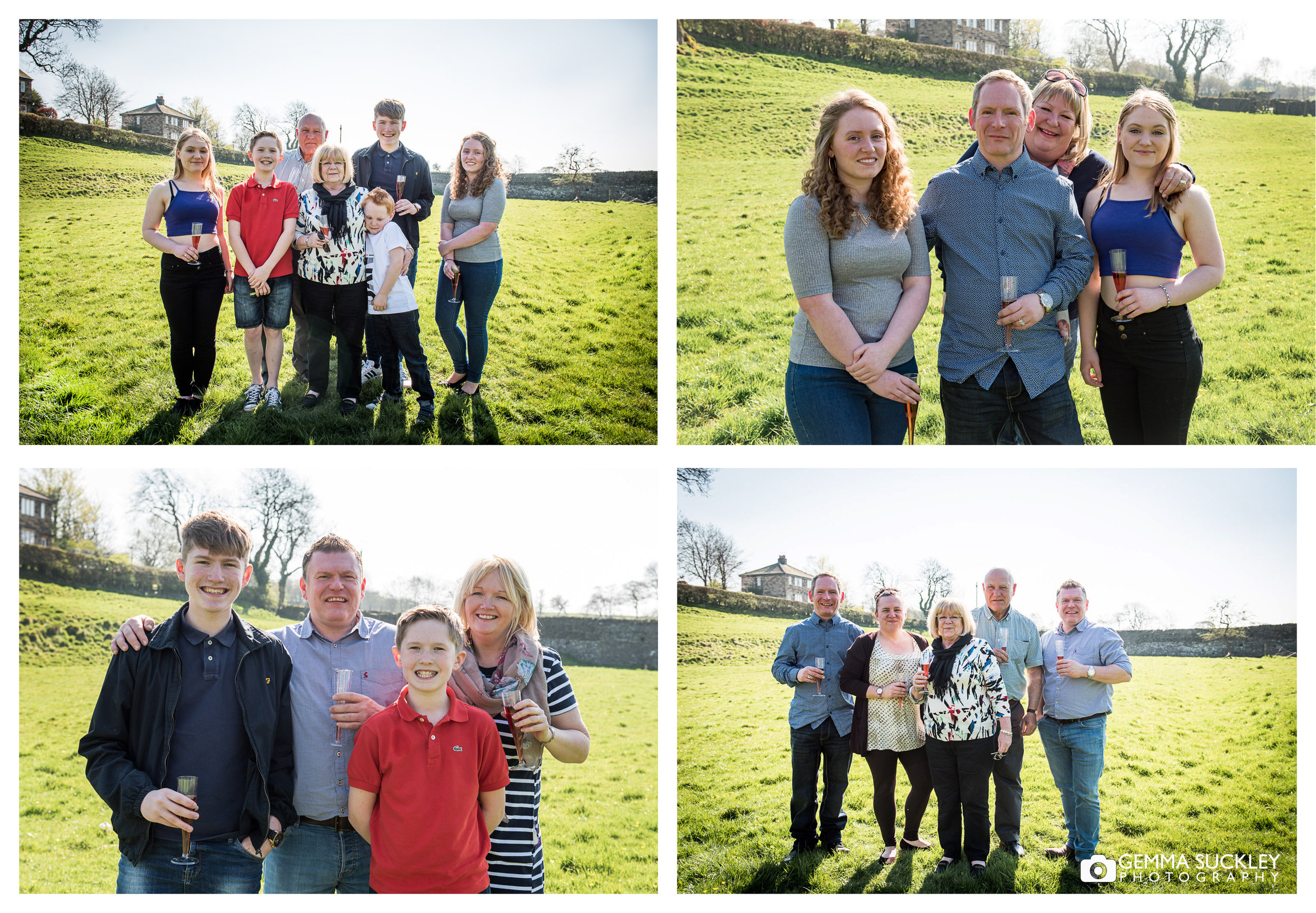 natural family posed photo