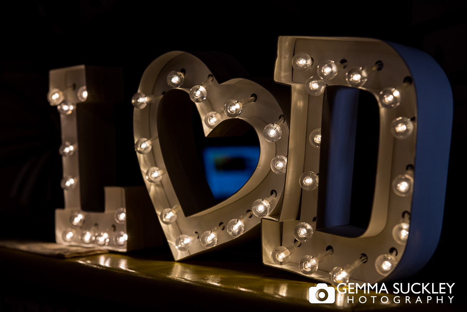 light up wedding letters