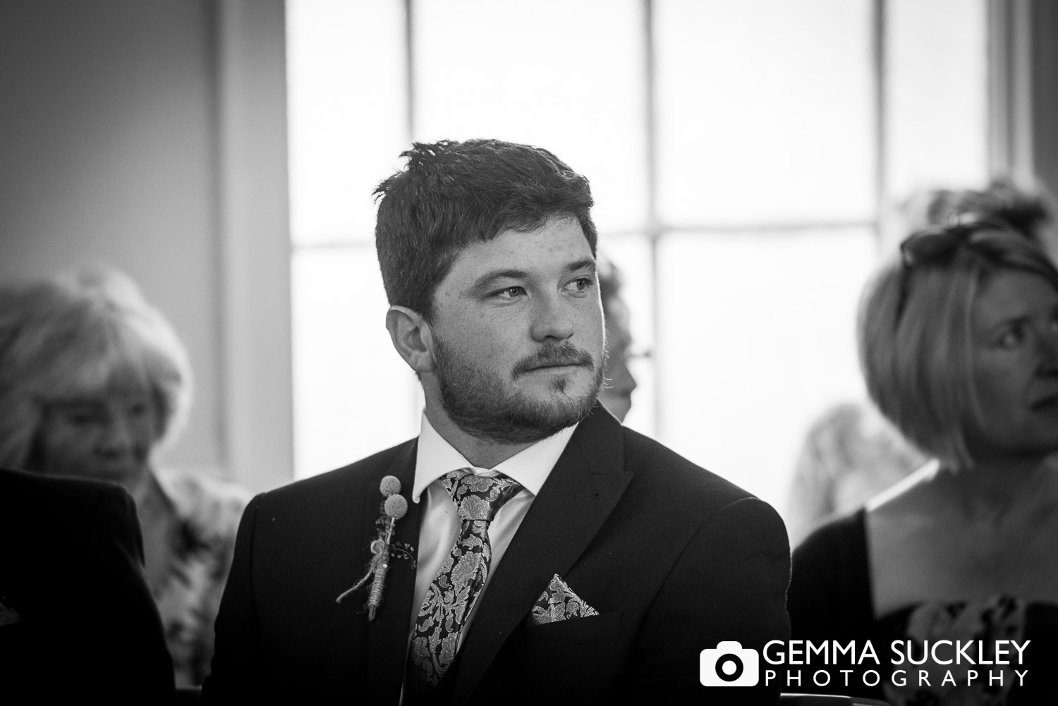 groom awaiting the bride in Driffield church