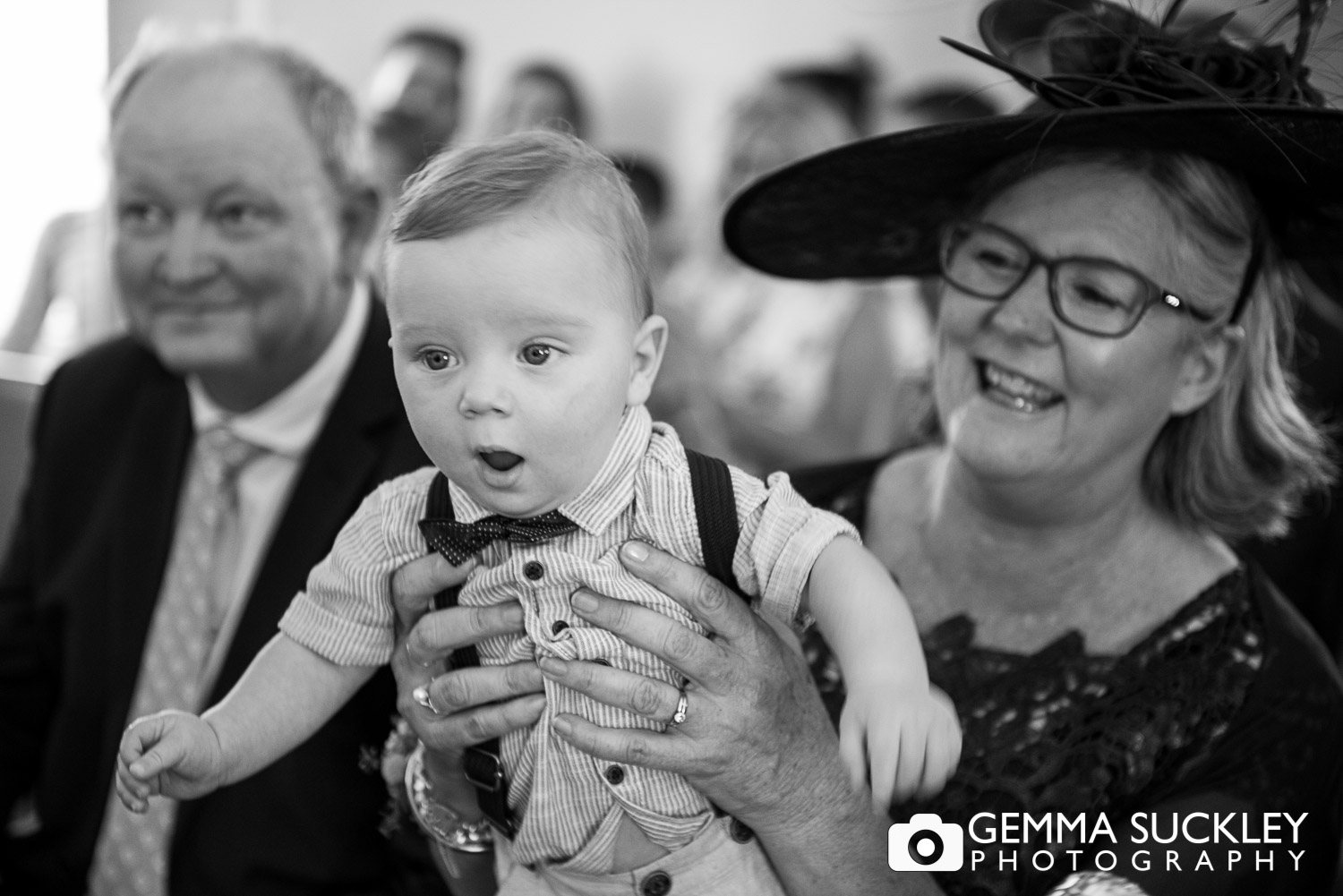 baby watch the ceremony in Driffield church