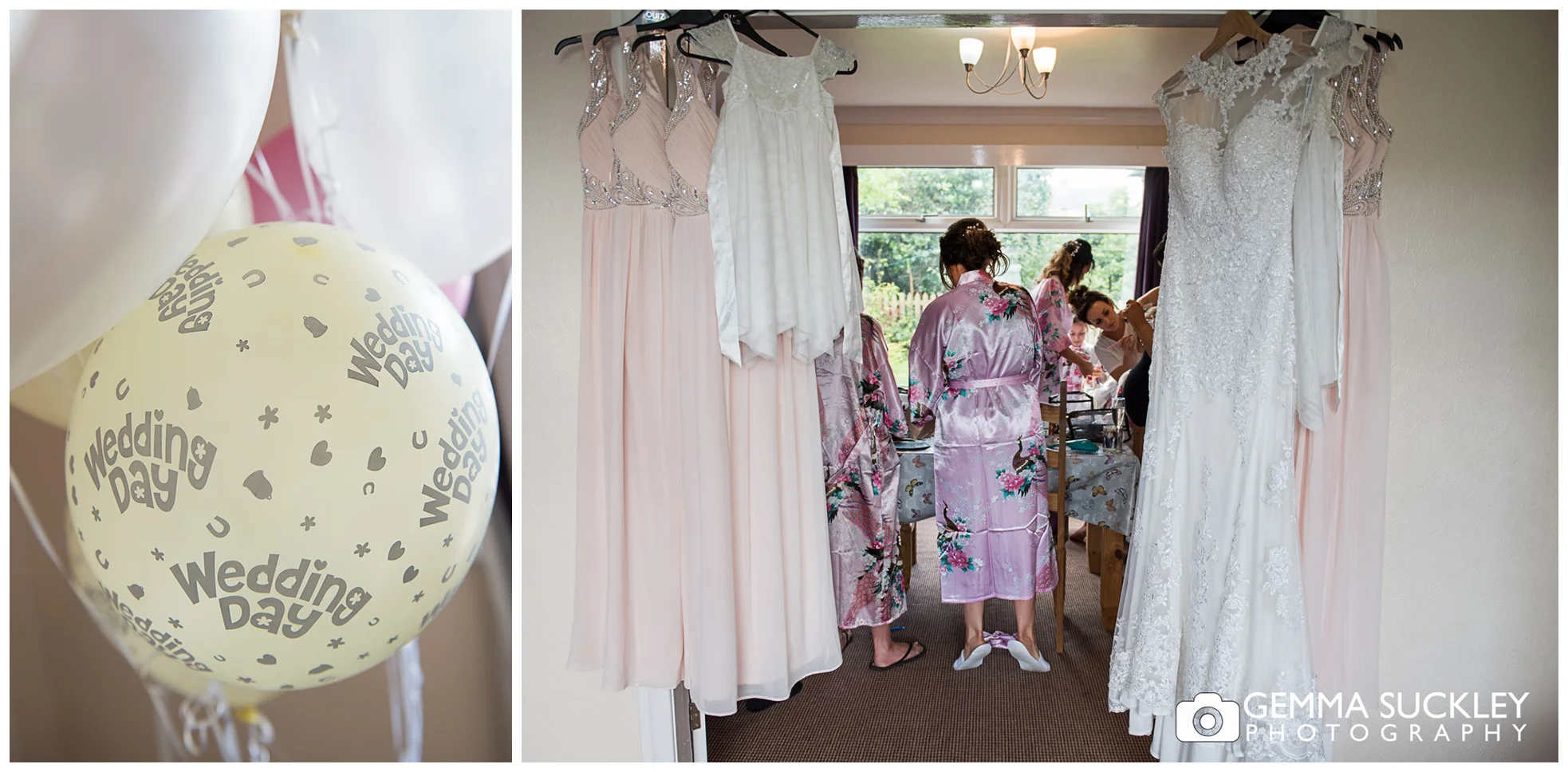 bridesmaids getting ready
